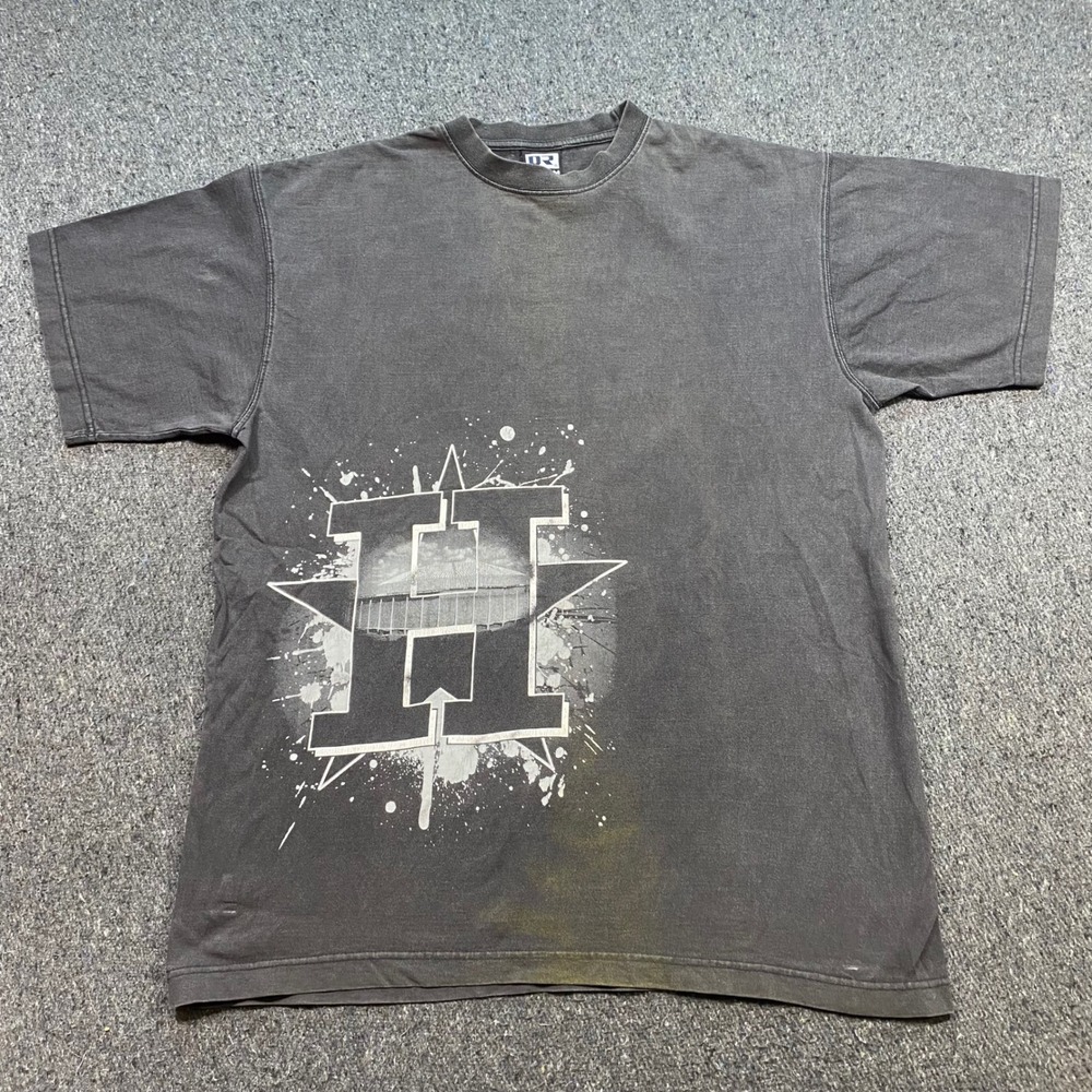 Dream USA TShirt Sz XL Mens Black Skater Grunge Houston Splatter Graphic